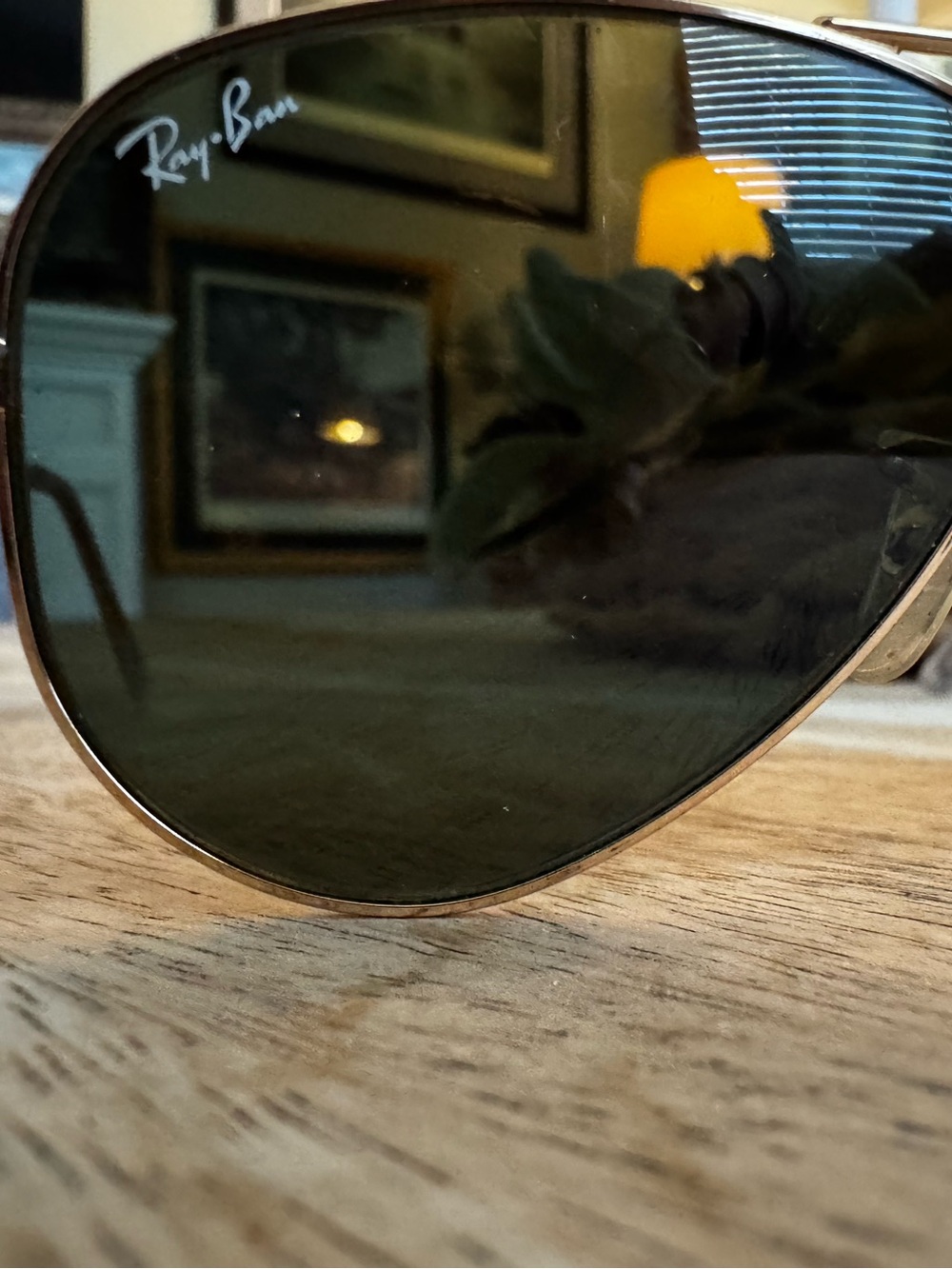 Authentic Ray-Ban RB3044 Aviator Small Metal Sunglasses Gold L0207 52mm